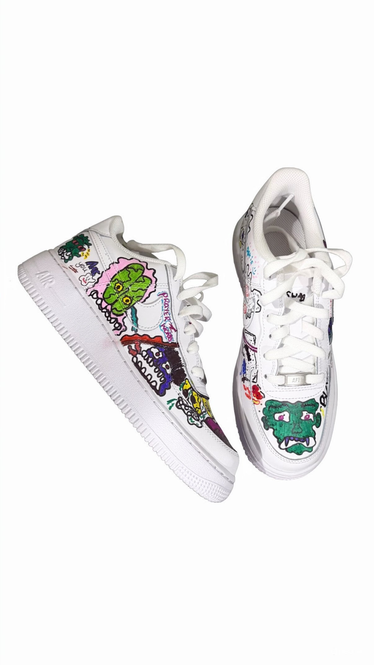 Nike (White) Air Force 1 🏄🏿‍♂️