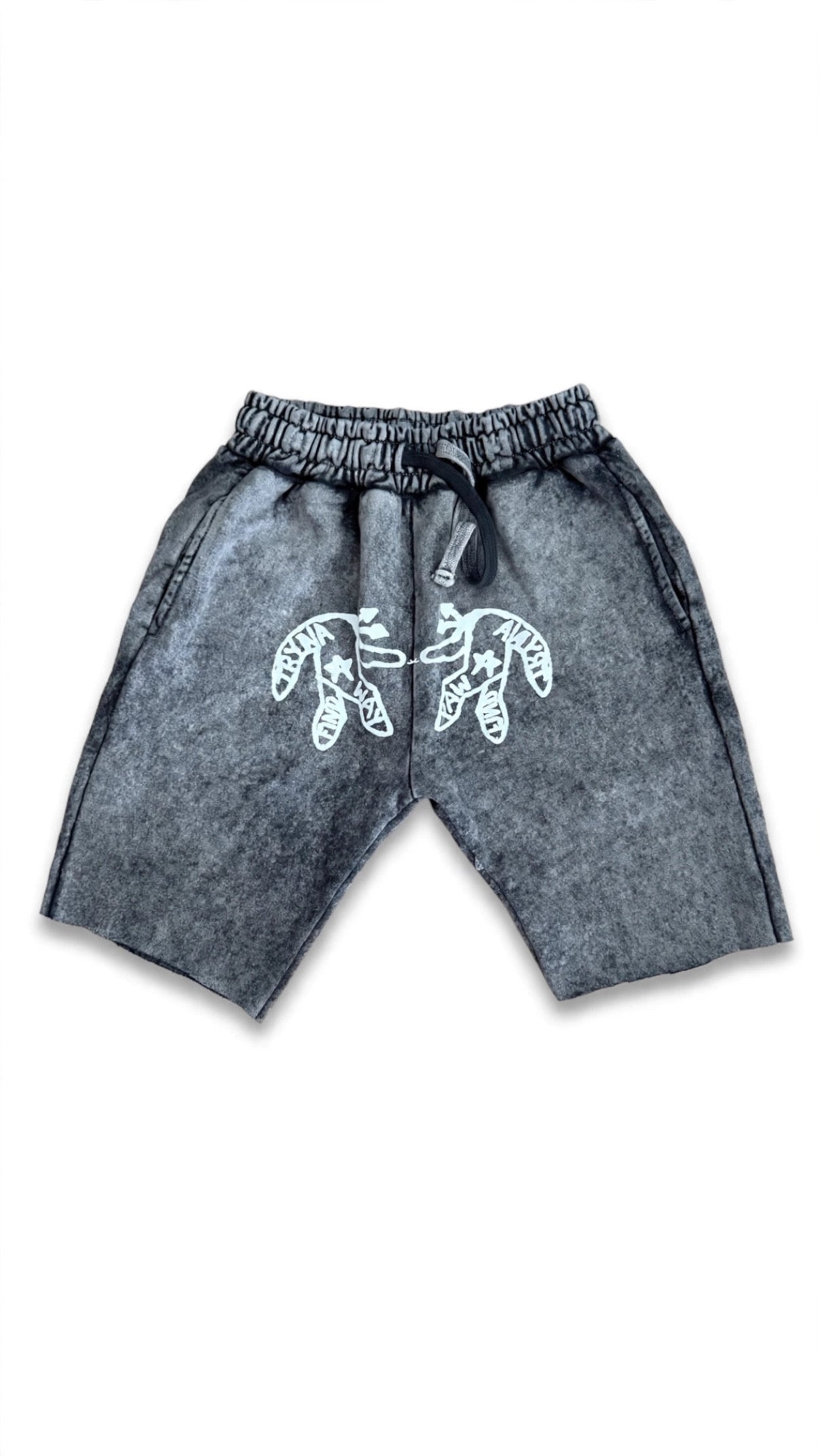 Forever Tryin Acid Gray Shorts