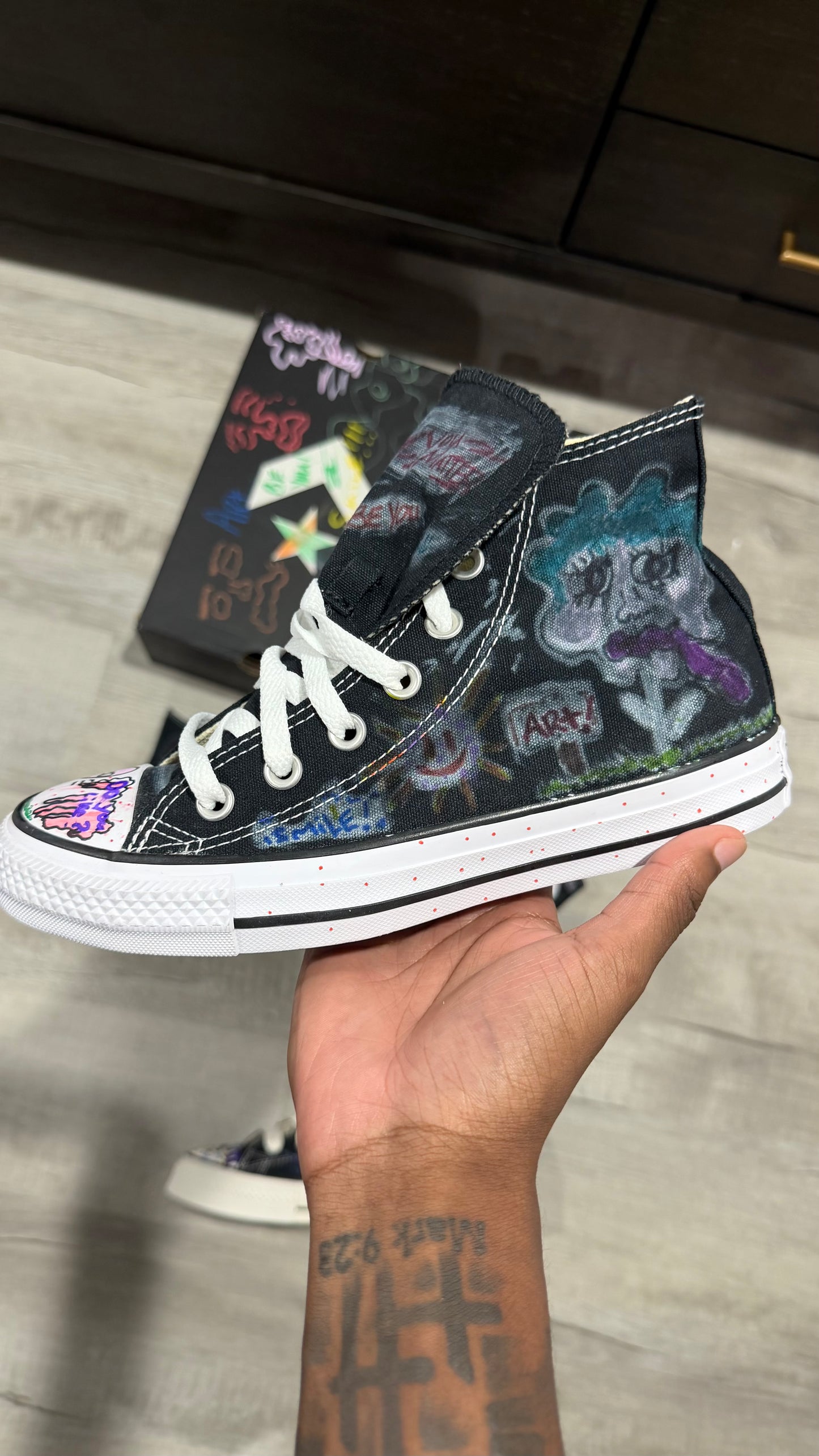 Regular Chucks (Black) High Tops 🧟‍♀️